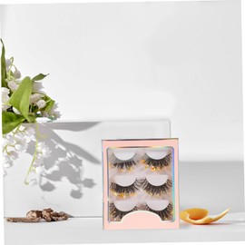 FOMIYES Individual Fake Eyelashes Women Natural False Lashes Pack Glitter for Special Occasions