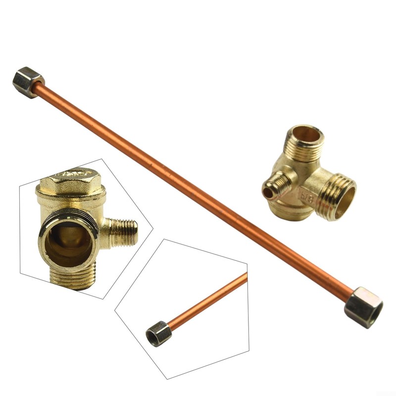 Air Compressor Check Valve and Hose, 200mm Exhaust Pipe with