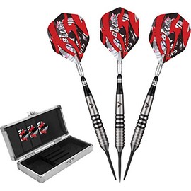 Viper by GLD Products unisex adult Viper Blitz 95 Tungsten Steel Tip Dart Set with Case 26 Grams, Black, 26-Gram US