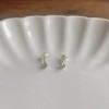 Silver 925 Earrings, Heart, 0.1 inch (3 mm), Small, Small,