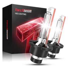 Torchbeam D2S HID Bulbs, 85122 66240 66040 66240CBI (85122C1) Xenon Bulbs Replace 6000K Cool White, 35W HID Xenon Bulb for 12V Car, Pack of 2