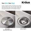 KRAUS CapPro Removable Decorative Drain Cover