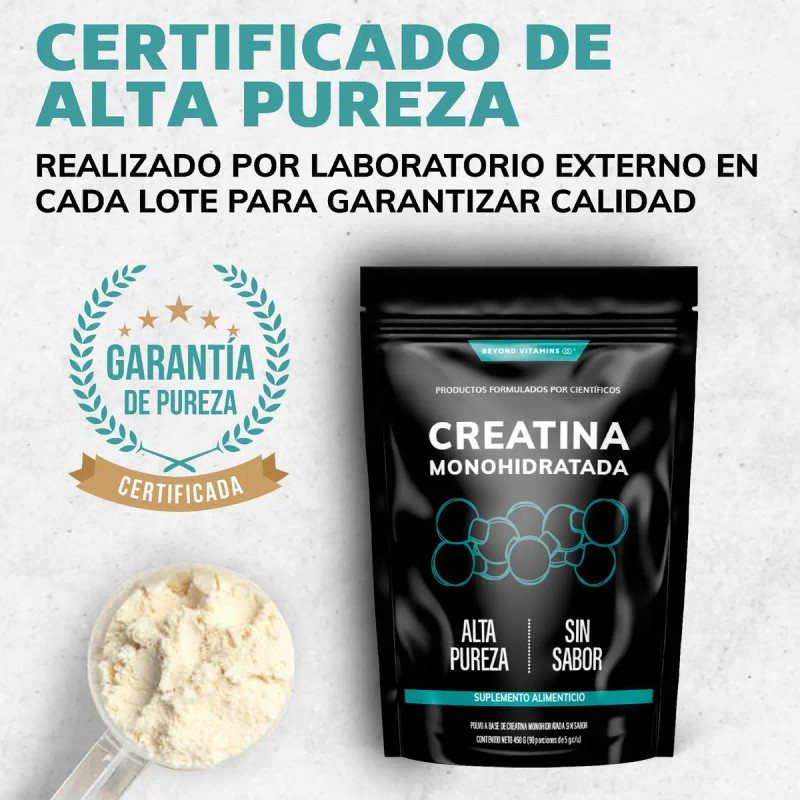 Creatina Monohidratada Micronizada Polvo Pre Workout 100 Alta Pureza Certificada