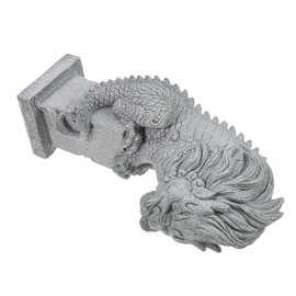 GANAZONO Chinese Kylin Figurine Small Stone Statue for Garden Aquarium Decor Vintage Animal Sculpture Durable Outdoor Decor for Home Table Ornament Feng Shui Aesthetics