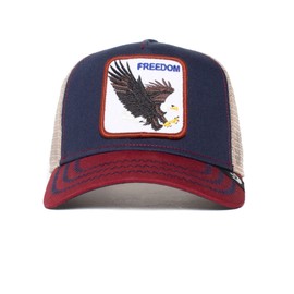 Goorin Bros. Gorra Unisex Tipo Camionero Estilo Béisbol con Parche por The Farm, Índigo (Libertad), Talla única