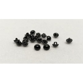 Sassy Bears 4mm Black Sew-in Eyes (10 Pairs) for Bears Dolls Puppets Crafts