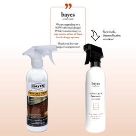 Bayes High-Performance Furniture, Cabinet Cleaner and Polish - Cleans, Conditions, and Preserves Fine Wood Furniture and Cabinetry - 16 oz