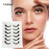 Cat Eye Lash Wispy Lashes False Eyelashes Natural Look, Yasnai