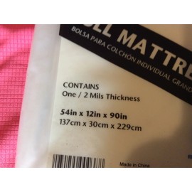 Chateau Full Size Mattress Bag NEW 2 Mils Thick Multiples Available Move Packing