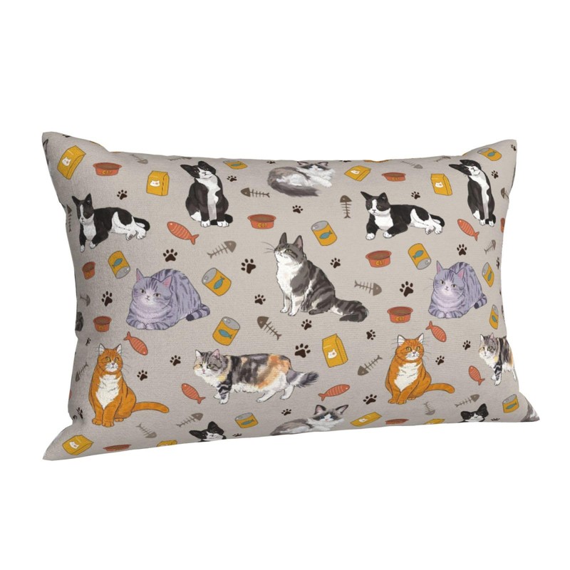 Majoug 20x30 Inch Cute cat Standard Pillow Cases, Ultra Soft