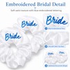 2 Pcs Bride Hair Solid Scrunchies for Women Accessories to