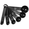 5Pcs Black Measuring Spoons Universal Easy to Read Measuring Cup