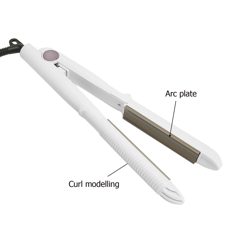 Hair Straightener Electronic Ceramic Fast Heating Curling Straightening Iron 100‑240V