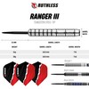 RUTHLESS Ranger III Professional Tungsten Steeltip Darts Set in 24g