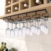 MOCOUM Wine Glasses Rack Under Cabinet Stemware Rack,Wine Glass Hanger