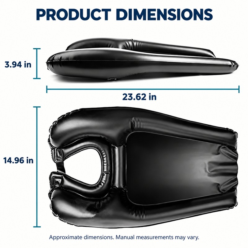 Inflatable Shampoo Basin for Hair Washing – 24-Inch Portable PVC