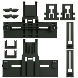 Upgraded for W10350375 W10712395 WDTA50SAHZ0 Dishwasher Top Rack Adjuster Parts for Kenmore Whirlpool Dishwashers, Replacement Upper Rack Parts