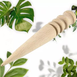 Innovex Smooth Wood Leather Edge Polishing Tool for Round Bar Processing (1 PCS)