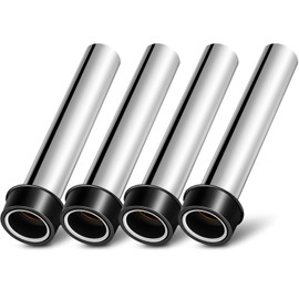 Tatuo 4 Pcs Bar Sink Overflow Pipe 7.48 Inches High Brass Metal Sink Strainer Pipe Dip Overflow Tube Bar Dip Stopper Bathroom Tube Fittings for 1.75 Inch Drains