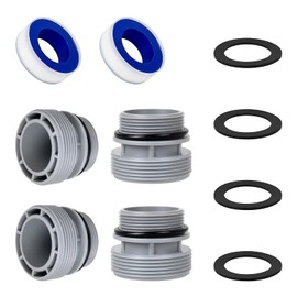 4560 Filter Hose Conversion Adapters Kit for In tex Hay ward Cole man Pool Filter Pumps, 40mm to 1 1/2 Inch Filter Pump Hose Connector PVC Skimmer Adapters for Above Ground Pool Parts, 4 Pack