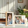 Epecfan Double Picture Frame 5x7 Vertical and Horizontal Hinged Picture