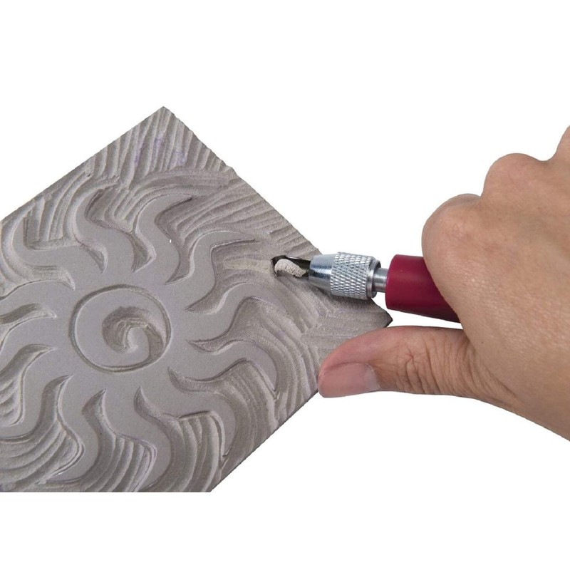 Speedball Red Baron Unmounted Linoleum Block, 8-Inch x 10-Inch Battleship