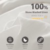 Simple&Opulence 100% Linen Pillow Cases 2 Pack, Luxury Hypoallergenic Breathable