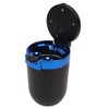 2Pcs Car Ashtray with LED Blue Light Portable Removable Car