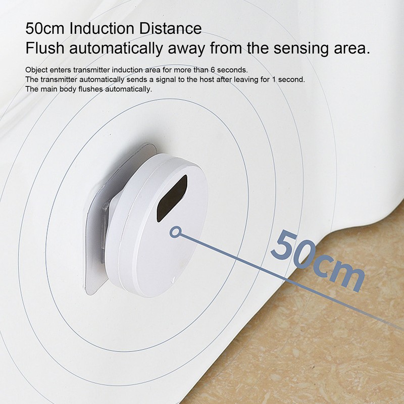 Automatic Toilet Flusher Home Intelligent Electric Toilet Press Button Infrared