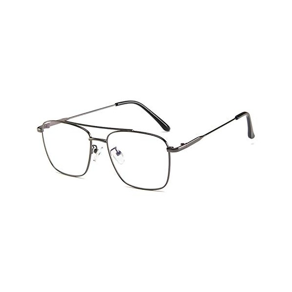 TECH-LINE-DIRECT Adult Fashion Metal Square Grey Glasses Frames The Factory