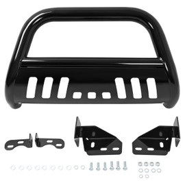 KUAFU Bull Bar Compatible with 2003-2008 Honda Pilot / 2006-2014 Ridgeline Grille Grill Brush Guard Impact Bar Steel Electrophoresis+Powder Coated Black