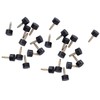 120Pcs High Heel Tip Caps TPU Polyurethane Iron Shoes Repairing