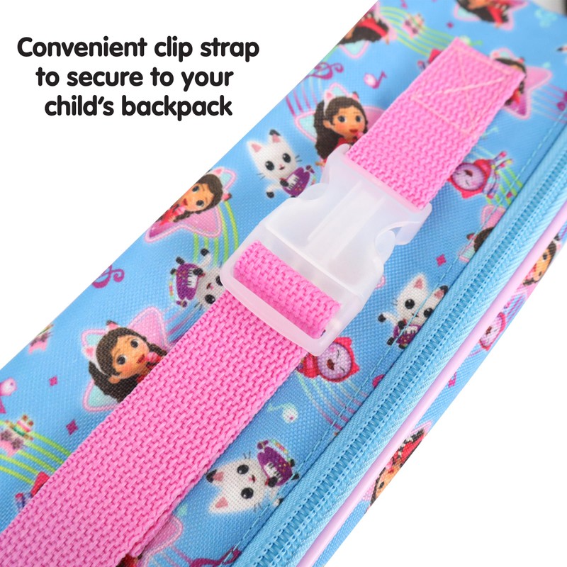 Gabby Dollhouse Lunch Bag with Clip