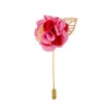 Brooch Lapel Pin for Men Pink Red White Bunch Flower