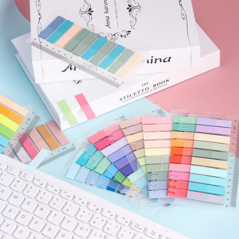 Pack of 2000 Sticky Notes, Sticky Notes Book Tabs Post