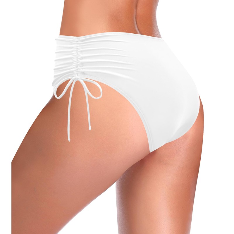 SHEKINI Femenino Ruchado Bikini Bikini Bikini Bottom Lado Nadar Tankinis