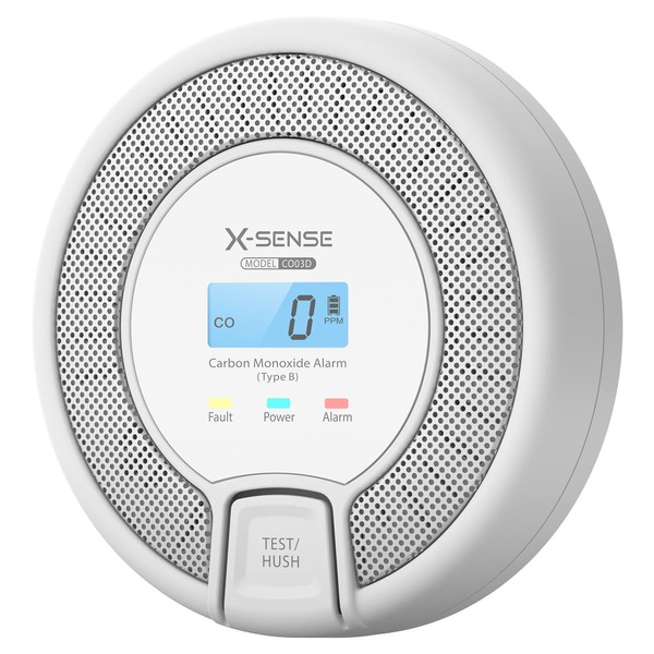 X-Sense X-Sense CO Melder mit Digitalanzeige, Kohlenmonoxidmelder, Akkurater Sensor mit