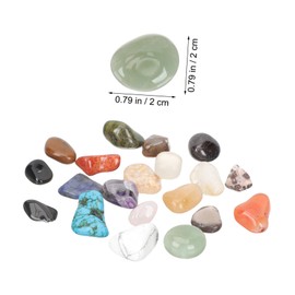 Kisangel 20pcs Tumbled Stones Gemstones Collection for Natural Polished Rocks with Box Educational Mineral Specimens for Early Learning Natural Geography