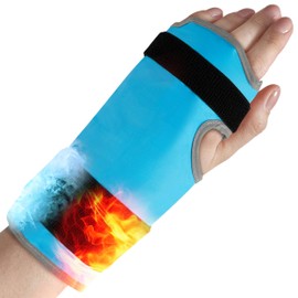 ICEHOF Wrist Cooling Pad – Cold Warm Compress with 2 x Velcro Fastening, Universal – High-Quality Cooling Gel & Upper – Cooling Bandage Cooling Cuff Like Cooling Gloves Hand Joint Pain