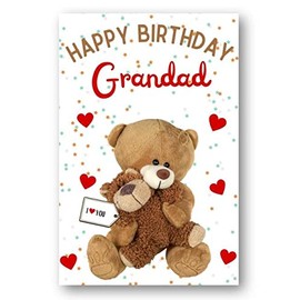Second Ave Grandad I Love You Bear Cute Happy Birthday Card Greetings Card