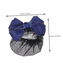 IWOWHERO Bowknot Hair Bun Net Cover for Women and Elegant Hair Accessory with Decorative Bow for Nurses Dancers Clerks and Formal Casual Wear
