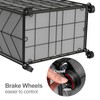 WOWLIVE Laundry Basket with Wheels, Heavy Duty Laundry Hamper with
