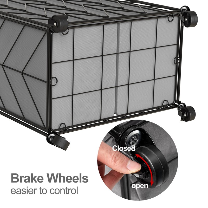 WOWLIVE Laundry Basket with Wheels, Heavy Duty Laundry Hamper with