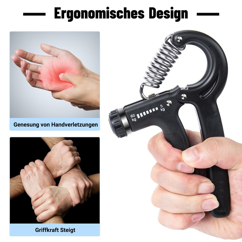 APOGO Hand Exerciser, Set of 2 Hand Training Device Finger