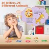 Felly Animal Alphabet ABC Fridge Magnets Educational Toy, 26 Magnetic