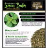 100% Pure Lemon Balm Extract Lemon Balm Tincture Organic Drops