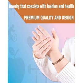 EnerCoppeX Copper Bracelets Brazaletes for Women, Adjustable Cuff Bangles, Copper Magnetic Bracelet for Men, Silver