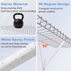 12 Inch Wire Shelf Brackets Set, 3 Pack Metal White
