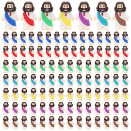 Owurha 100 Pcs Baby Jesus Figures Mini Jesus Figurines in Bulk Original Design Tiny Miniature Jesus Figures for Hide and Seek, Religious Party Favors, Sunday School, Baptism Gift, Easter Egg Stuffers