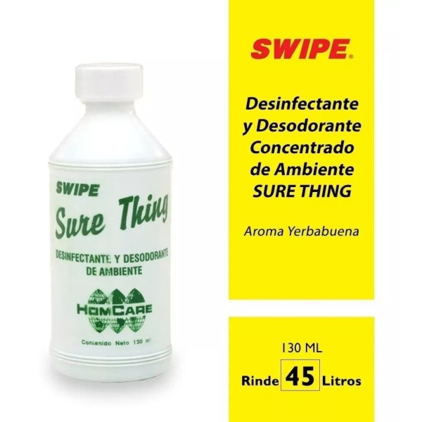 Swipe Desinfectante Desodorante Concentrado Sure Thing Swipe Yerba